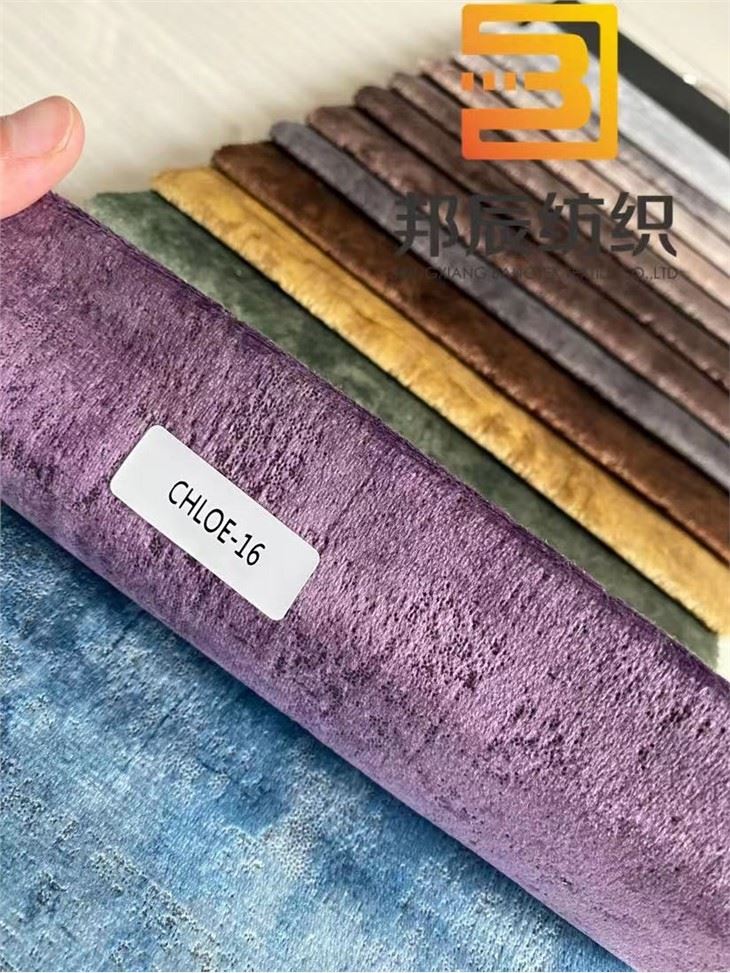 Colorful Printing With Glue Holland Velvet Sofa Fabric