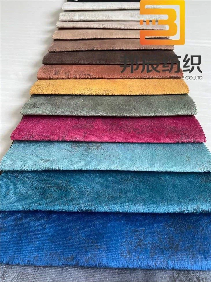 Ġdid tad-Disinn Holland Velvet Bil Stampat U Kolla Emboss 100 fil-mija Polyester